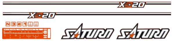 Autocollant pour capot Kubota Satrun X-20