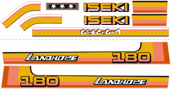 Autocollant pour capot Iseki Landhope TU180