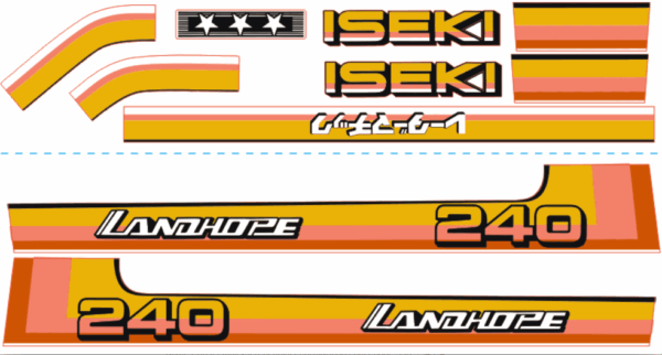 Autocollant pour capot Iseki Landhope TU240