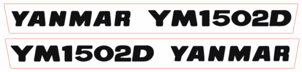 Autocollant pour capot Yanmar YM1502