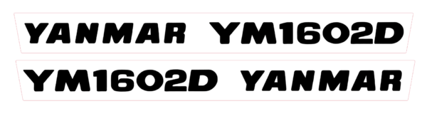 Autocollant pour capot Yanmar YM1602