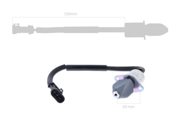 Stop solenoid Kubota V2203 – Image 2