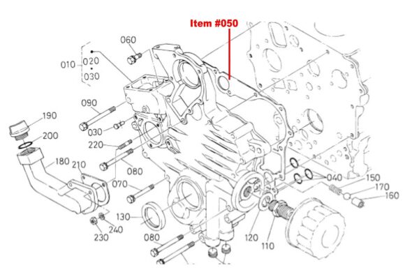 Joint de distribution Kubota Z400, Z402, Z430, Z482, Z602, D600, D640, D662, D722, D782, D902 – Image 2
