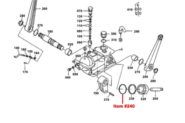 Cylindre de levage à joint torique Kubota B, GB, M, RW-Types, TYM T410, Kioti / Daedong L1901, LB1914, – Image 4