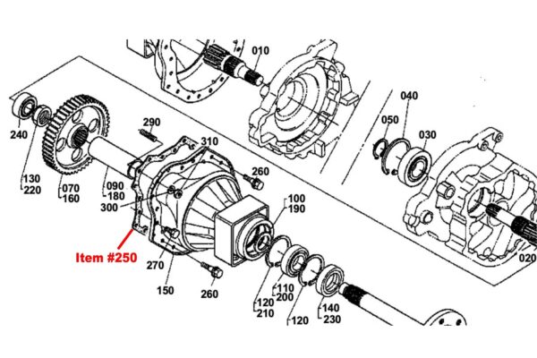 Joint de transmission finale Kubota L245, L2050, L2350, L2500 – Image 2