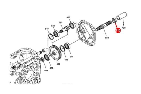 Joint d'arbre traversant 4WD / PTO  Joint d'arbre Kubota L, L1, M-type – Image 6