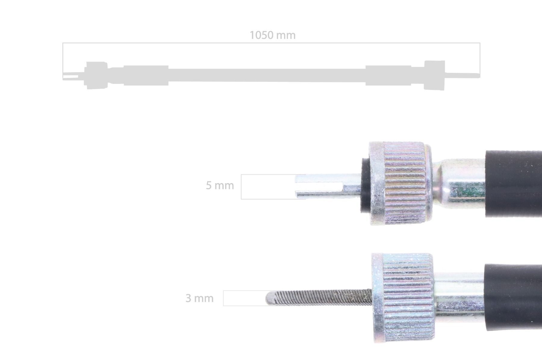 Câble compteur horaire Kubota B, L1, L, M, ST, STV-types