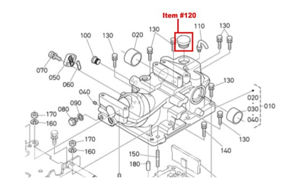 Bouchon de remplissage d'huile Kubota B-Series, LX-Series – Image 3