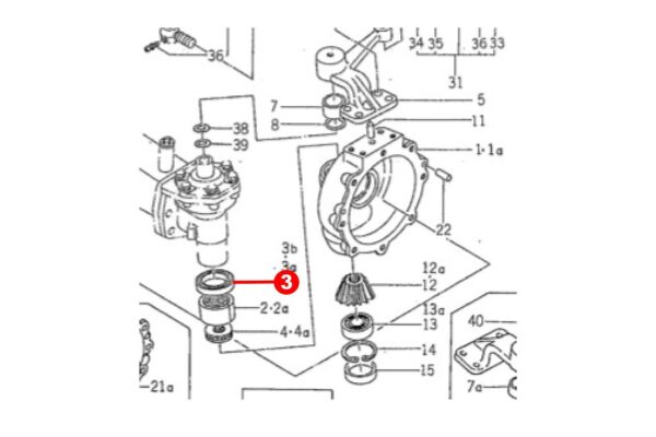 Joint de fusée Iseki TL1900, TL2300, TL2500, TU1700 – Image 5