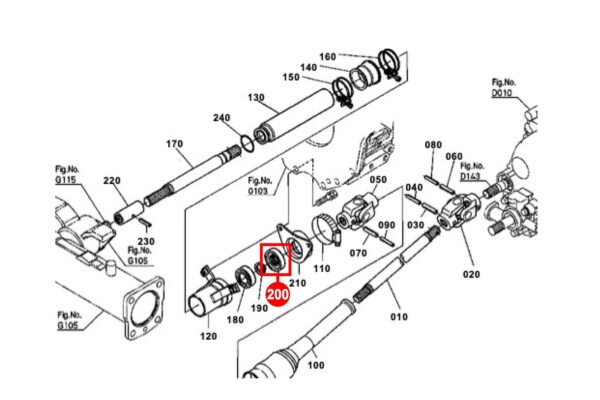 Joint d'arbre de transmission 4WD Kubota B-types – Image 6