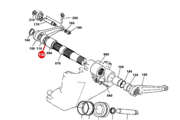 Joint torique pour arbre de levage Kubota B, F, G, GF, KH, L, M, R-types – Image 4