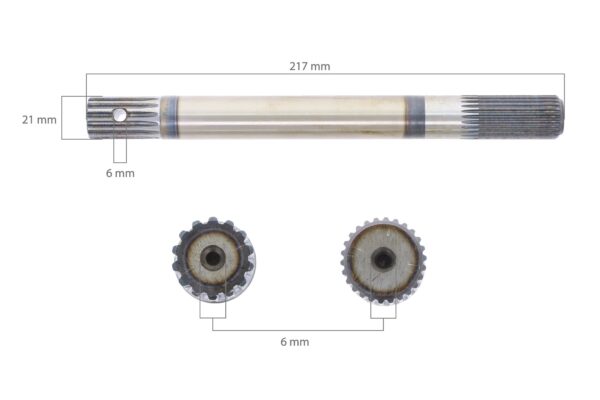 Arbre de transmission 4WD Kubota B1550, B5200, B6000, B6100, B6200, B7200 – Image 2
