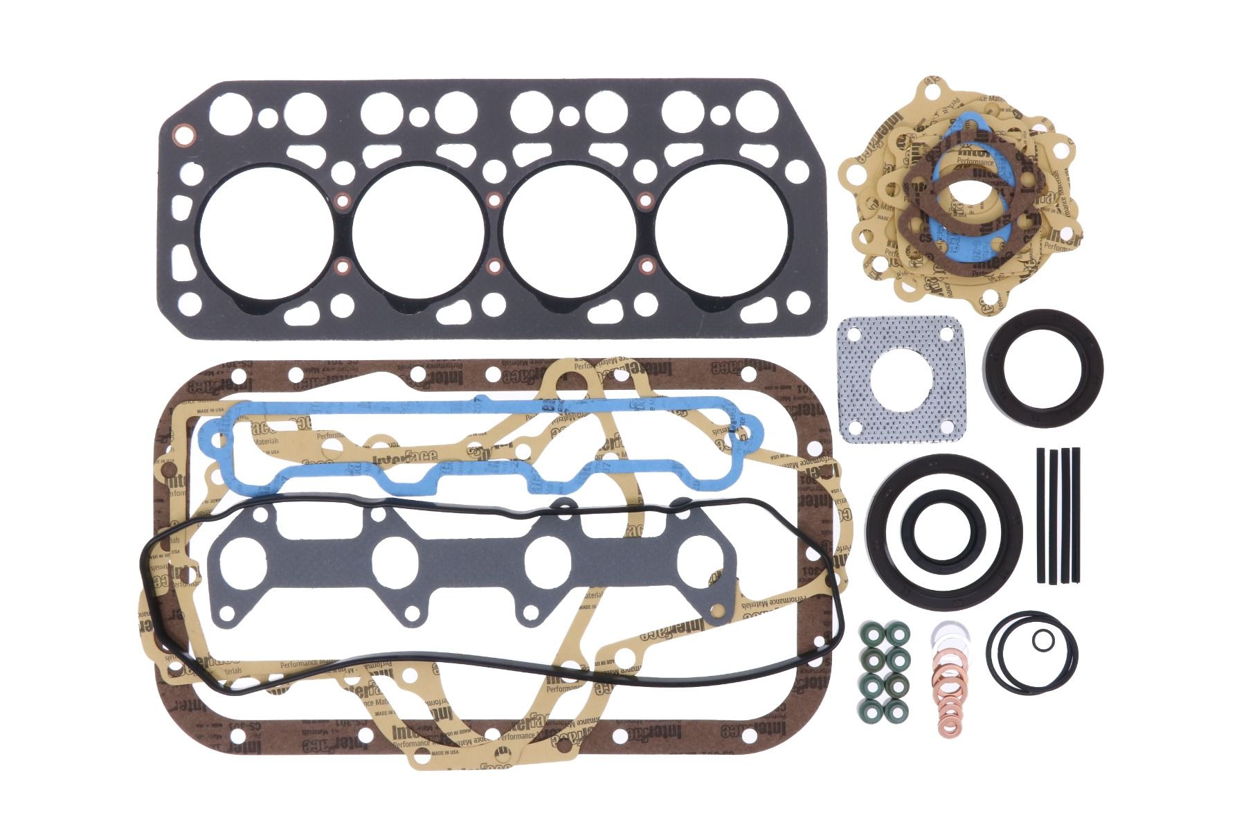 Ensamble de Joint de culasse Mitsubishi K4E, Vetus M4.14, Caterpillar, Hanix, Weidemann, Etc.,