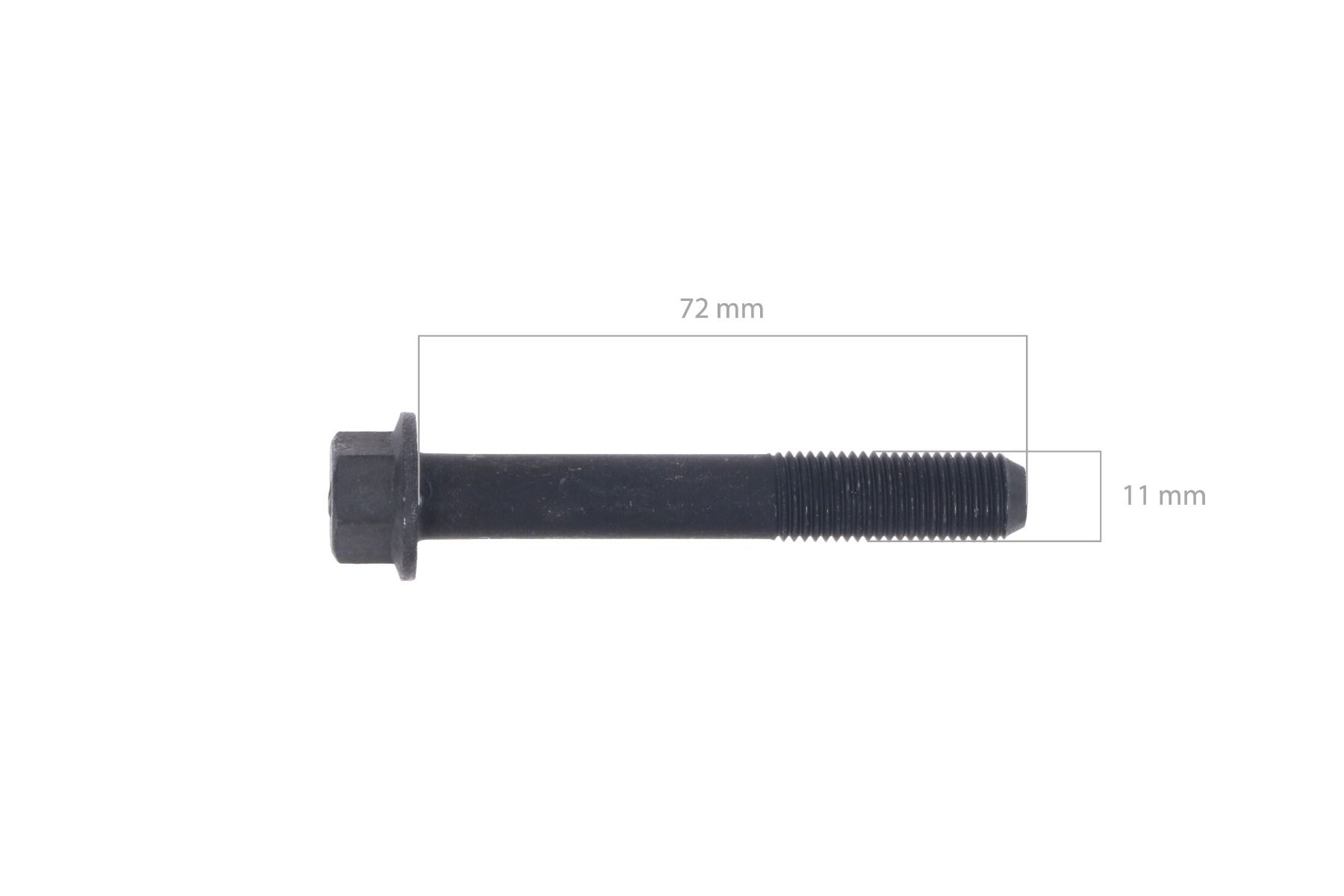 Vis à tête cylindrique 72mm Shibaura J774, J843, N843, N844, Perkins 103, 403, Caterpillar C1.1, C2.2, 3013, 3024,