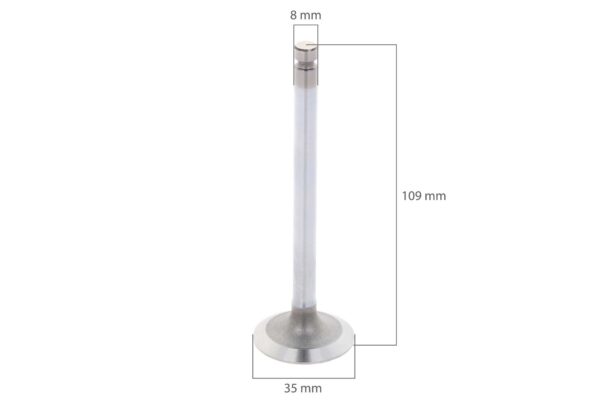 Soupape d'admission Yanmar 3TNE84, 3TNE88, 3TNV84, 3TNV88, Marine, Komatsu 3D78, 3D84, S3D84E, 3D88, 4D84 etc., – Image 2