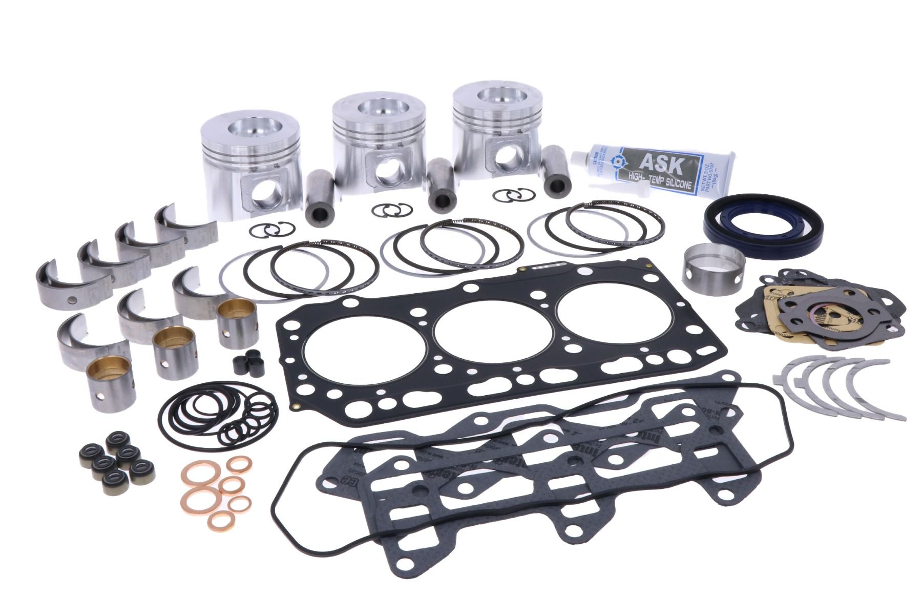 Kit de Révision du Moteur STD Yanmar 3TNE84, 3TNE84T, Komatsu 3D84E, S3D84E,