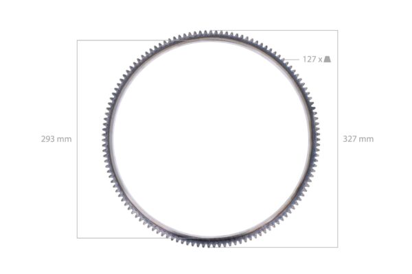 Couronne de démarreur Z=127 Yanmar 3TNE84/88, 4TNE84/88, 3TNV84/88, 4TNV84/88, Komatsu, Yanmar Marine, etc., – Image 2