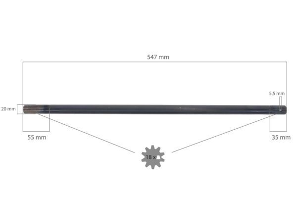 4WD arbre Iseki – Image 2