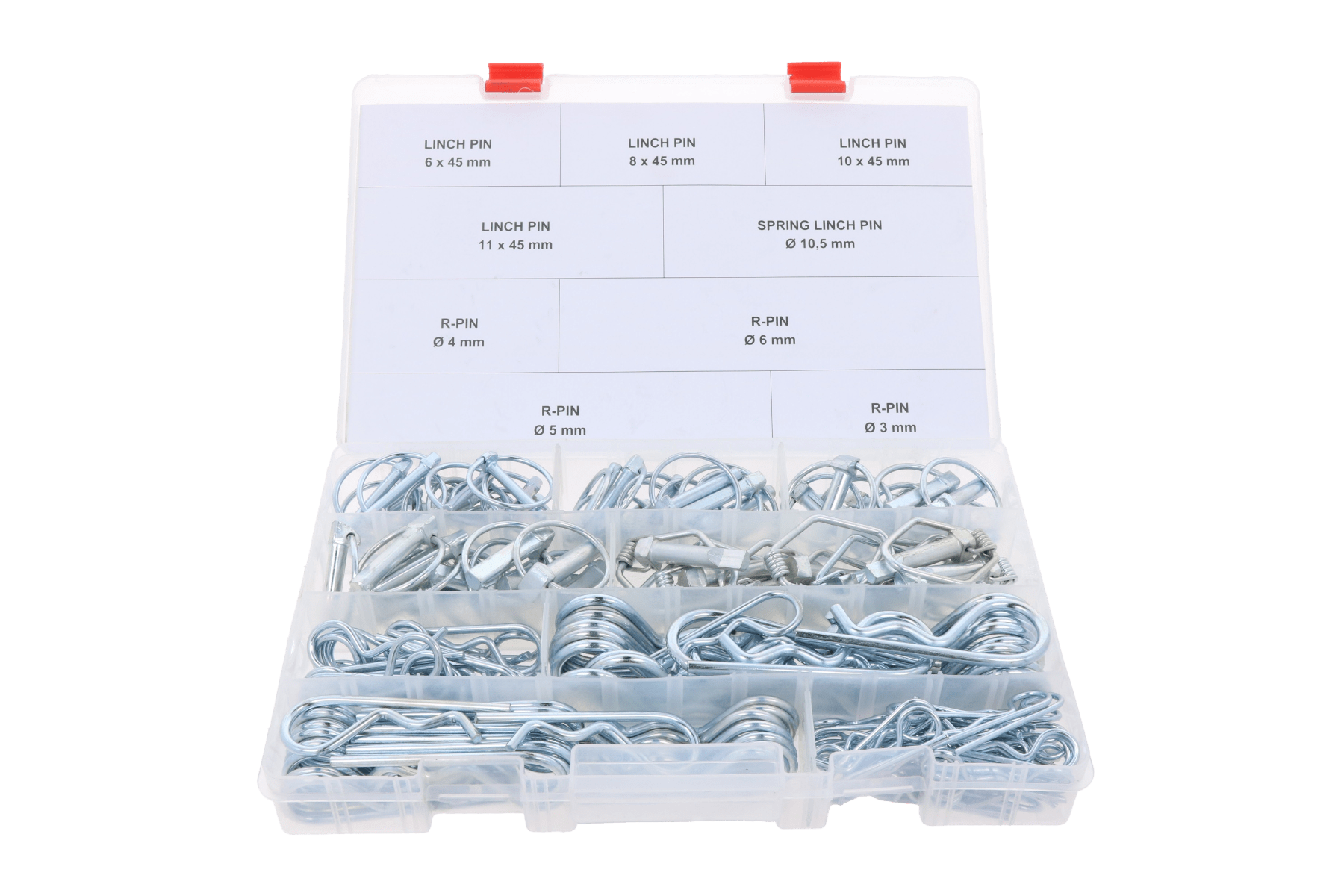 Boîte d'assortiment 159 stylos R-clip et linch