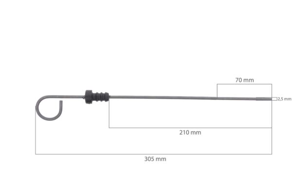 Jauge de niveau d'huile Kubota KJ-, KX-, M-, ME-, SQ-TYPES, V3300, V3600, V3800, Hyundai, Shindaiwa, Airman – Image 2