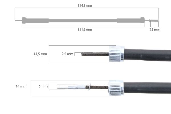 Câble compteur horaire Kubota L-, M-, MX-Types – Image 2