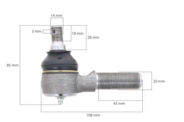 Rotule de direction gauche Kubota L-, L1-Types – Image 2