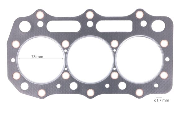 Joint de culasse Shibaura S773 (L), Perkins 403-11, Caterpillar C1.1, 3011C, Volvo Penta D1-30, Mitsubishi S3L7, – Image 2