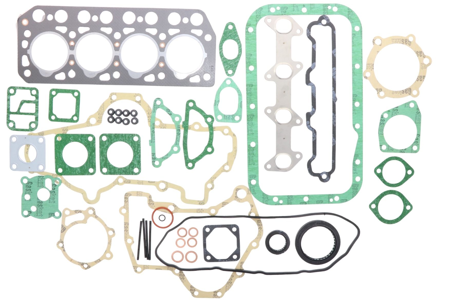 Jeu de joints de culasse Mitsubishi K4C, D2050, D2350, Sole, Weideman, Satoh ST2020, ST2040, ST2320, ST2340, Etc.,