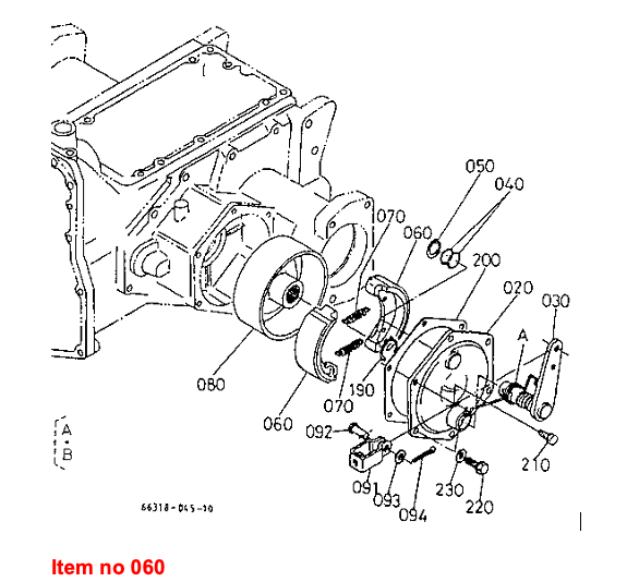 Mâchoires de frein Kubota B20, B1600, B2150, B8200, B9200
