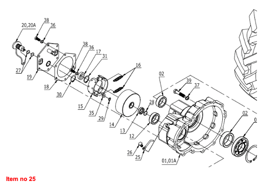 Ventilation de la transmission finale Captain, Startrac,