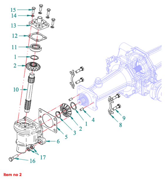 Roue dentée 14D 4WD Captain, Startrac, Antonio Carraro, Etc.,