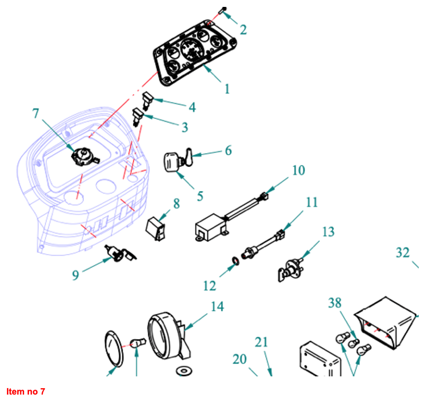 Interrupteur combiné Captain 273, Startrac 273,