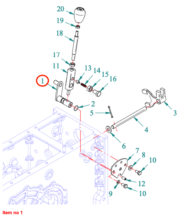 Essieu de changement de vitesse PTO Captain 273, Startrac 273,