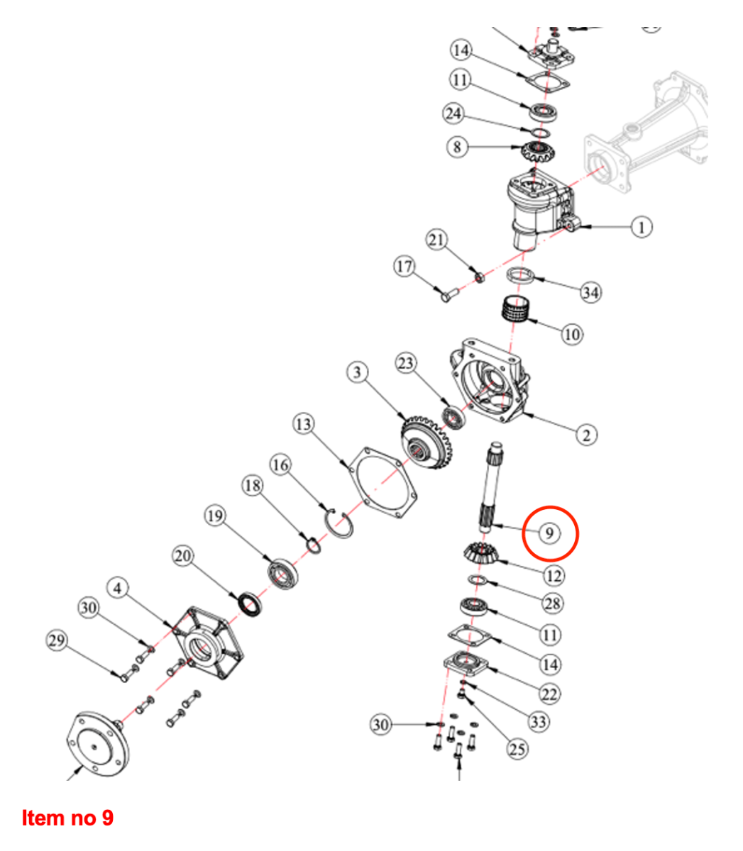 Arbre vertical 4WD Captain, Startrac, Antonio Carraro, Etc.,