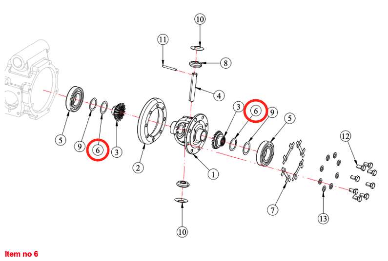 Cale Ø31xØ42x0.2mm 4WD Differentieel Captain, Startrac, Agritech, Antonio Carraro, Etc.,