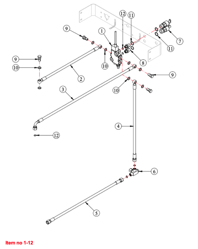 Soupape hydraulique (ensemble) Captain, Startrac, Antonio Carraro,