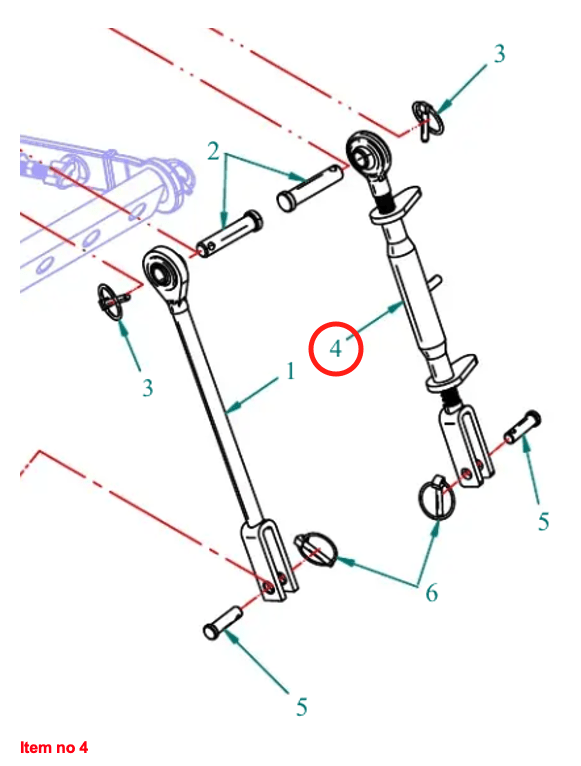Barre de levage réglable D Captain 273, Startrac 273,
