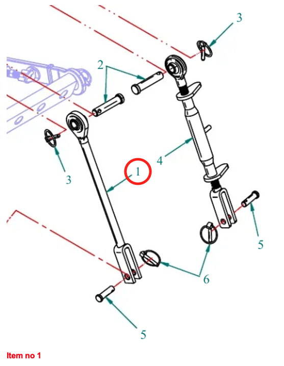 Barre de levage solide G Captain 273, Startrac 273,