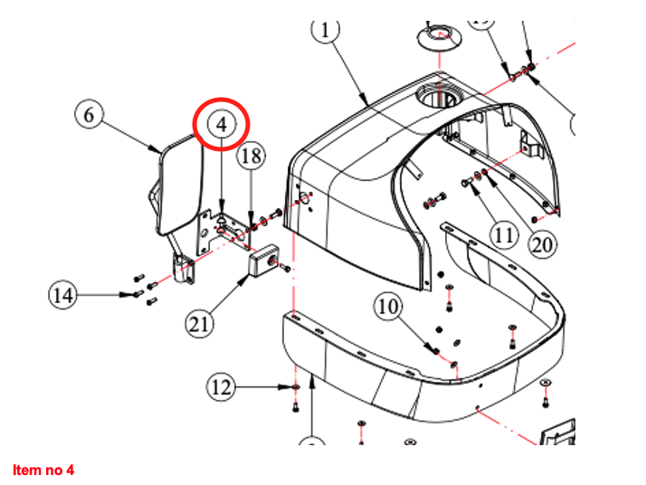 Support pour feu de position (Led) Startrac, Antonio Carraro, Agritech, Etc.,