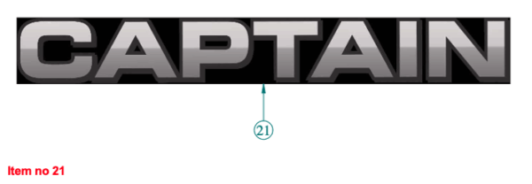 Décalcomanies 3D pour capot Captain, – Image 2