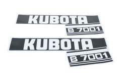 Kubota Autocollants pour capot B7001