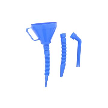 Entonnoir plastique avec tuyau flexible
