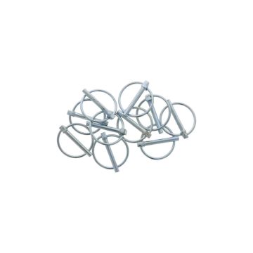 Jeu de 10 Goupilles clip 6mm