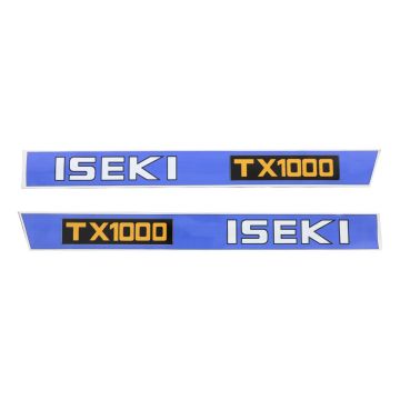 Autocollant pour capot Iseki TX1000