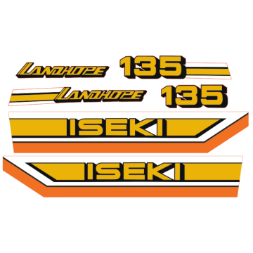 Autocollant pour capot Iseki Landhope TU135