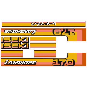 Autocollant pour capot Iseki Landhope TU170