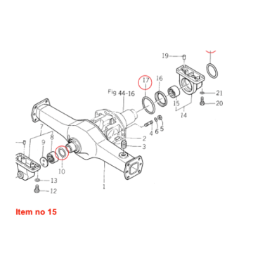 Bague essieu avant 4WD Iseki TE, TL