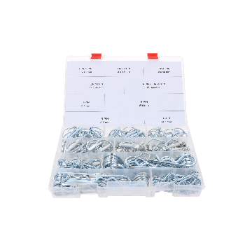 Boîte d'assortiment 165 R-clips et linch pins