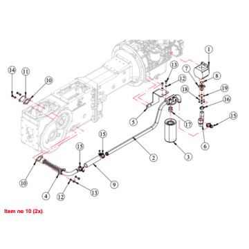 Joint Filtre d'aspiration Hydraulique Captain, Startrac, Antonio Carraro, Etc.,