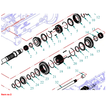 Roulement à aiguilles 42x47x27mm Captain 200DI, 250DI, 260, 273, 280, 280DX,